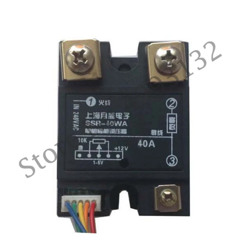 

Single-phase Solid State Voltage Regulator SSR-60WA Temperature Regulation and Voltage Regulation 4-20MA/1-5V Output