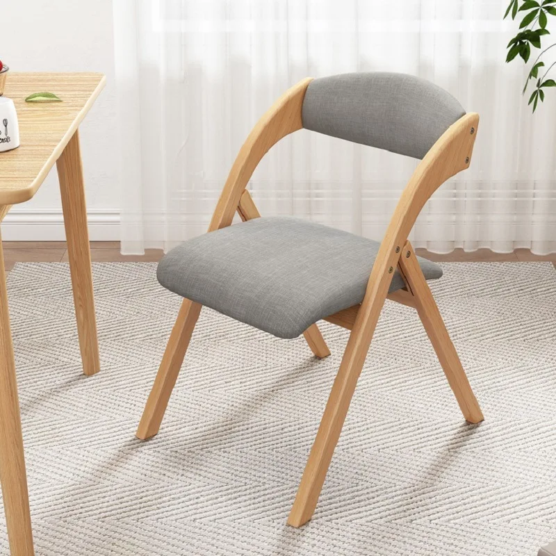 K-STAR Household Solid Wood Chair Chair Folding Chairs Contracted Simple Office Computer Chair Folding Portable Dropshipping