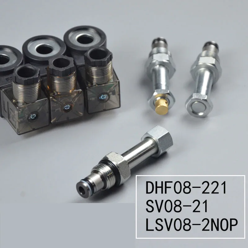 Two-position and Two-position Normally Open DHF08-221-00 Hydraulic Threaded Plug-in Electromagnetic Directional Valve SV08-21 LS