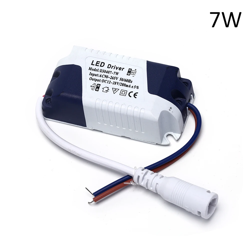 Fuente de alimentación del controlador LED, 1 unidad, 1-3W/4-7W/8-12W/12-18W/18-24W, nuevo transformador, controlador de lámpara de luz LED
