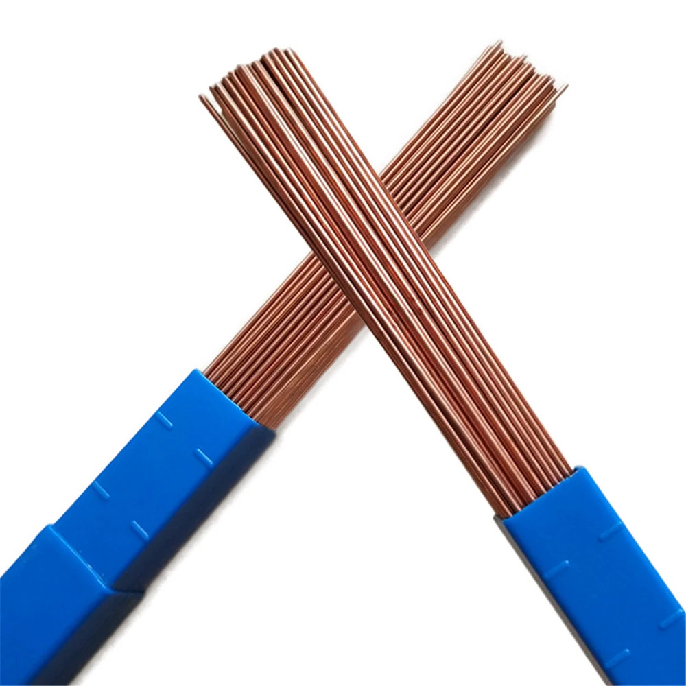 Imagem -03 - Phosphorus Copper Electrode Welding Wire Latão Welding Rod Solda Rod Não há Necessidade de Solda em pó 500 mm Pcs 10 Pcs 20 Pcs