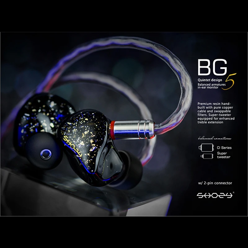 Shozy Neo's new wired headset version of shozy black gold earplug with shozy NEO WIRED earphones HiFi dj headset 3.5mm earbuds