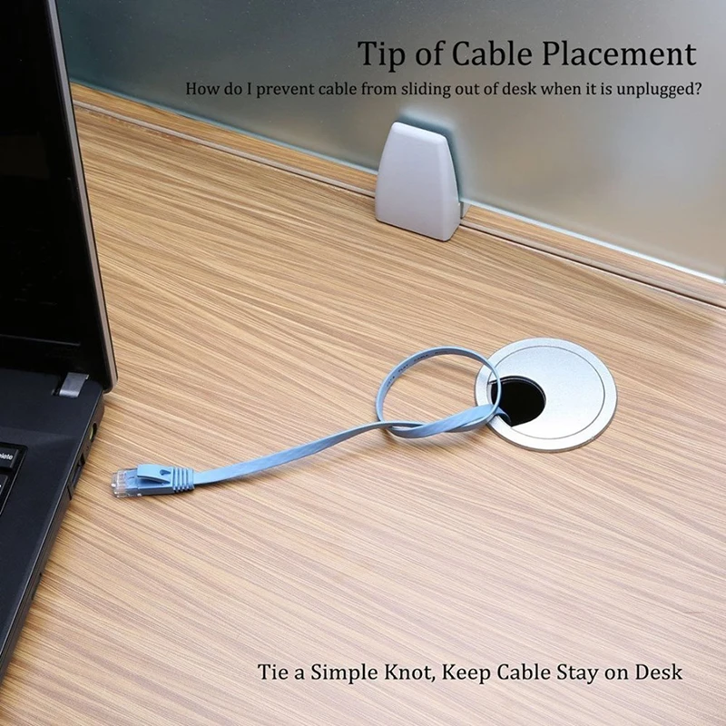 Cable de red Ethernet plano UTP CAT6, 15 pies, 5m, RJ45, parche LAN, azul, diseñado para redes cableadas de hogar y oficina