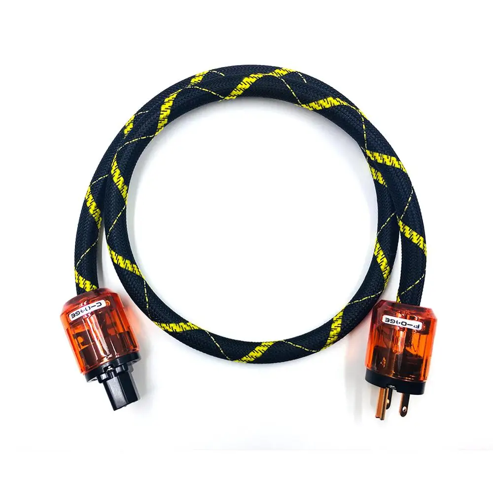 HI-End audio High Quality OFC Copper Audiophile Hifi Power Cord Cable Hifi US AC Mains Power Cable
