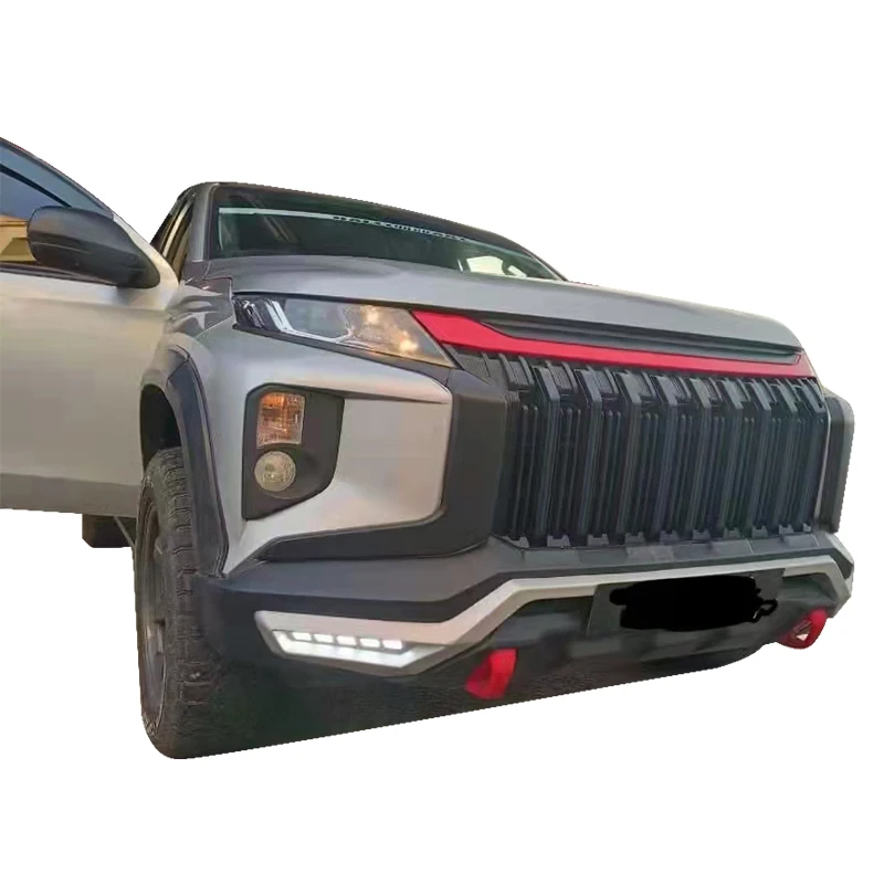 ABS Maate الأسود الجبهة الجانب الوفير غطاء الكسوة الجبهة تحت غطاء السفلى الشفاه الوفير التشذيب صالح لميتسوبيشي L200 تريتون 2019-2021