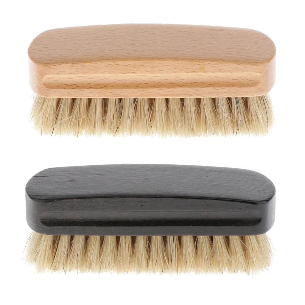 Shine Brush Shoeshine Brushes Made Of Pig Hair Leather Shoes Dirt Brush