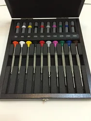 Bergeon 30081-AC10 Assortment of 10 Watchmakers Ergonomic Stainless Steel Screwdrivers Watch Repair Tool Kit