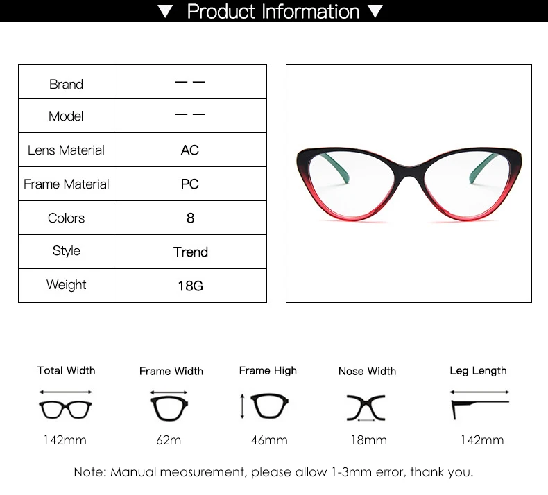 Trendy Spectacle Frame Anti Blue Light Glasses Cat Eye Women Brand Designer Eyewear Optical Myopia Nerd Black Purple Eyeglasses