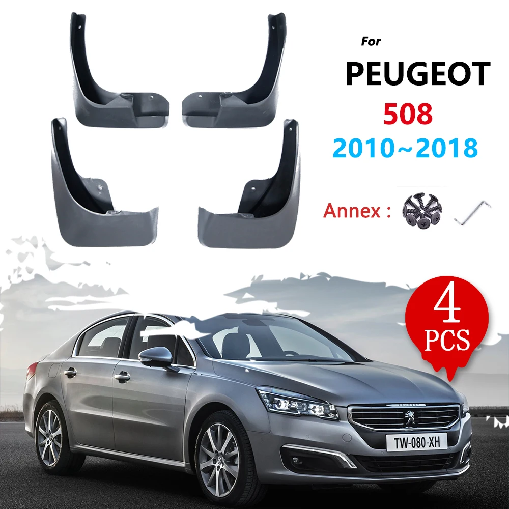 Car Fender Accessories For Peugeot 508 SW 508SW 2010 2011 2012 2013 2014 2015 2016 2017 2018 Mudguards Splash Guards Mudflaps