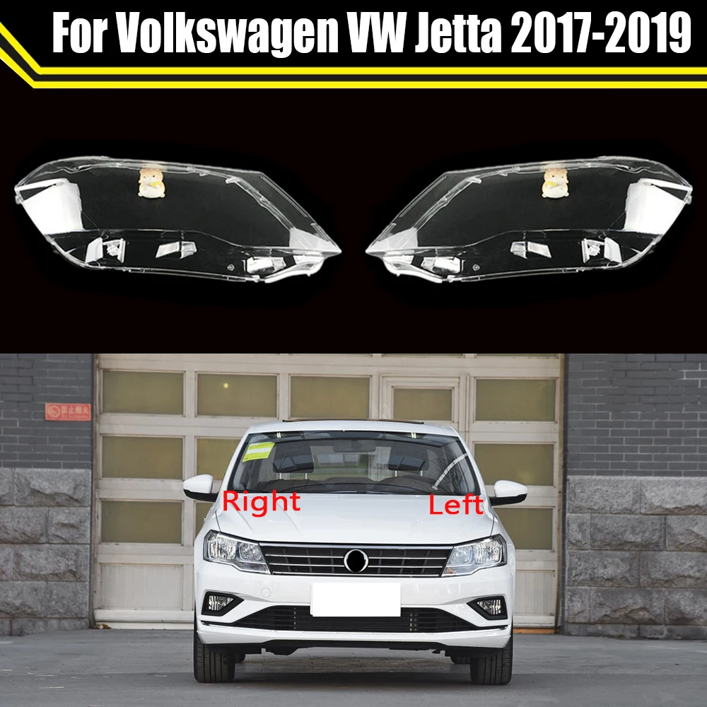 

For Volkswagen VW Jetta 2017 2018 2019 Headlamp Transparent Cover Lampshade Headlight Shell Cover Lens Clear Car Accessories