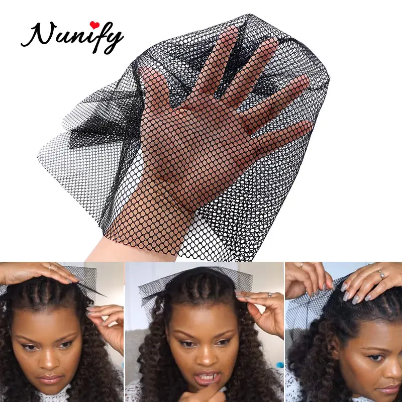 Nunify 1Pcs/Lot Black Color Hairnets Women Hair Toupees Stretch Lace Wig Net Hair Weaving Nets For Hair Weft Hair Net Online