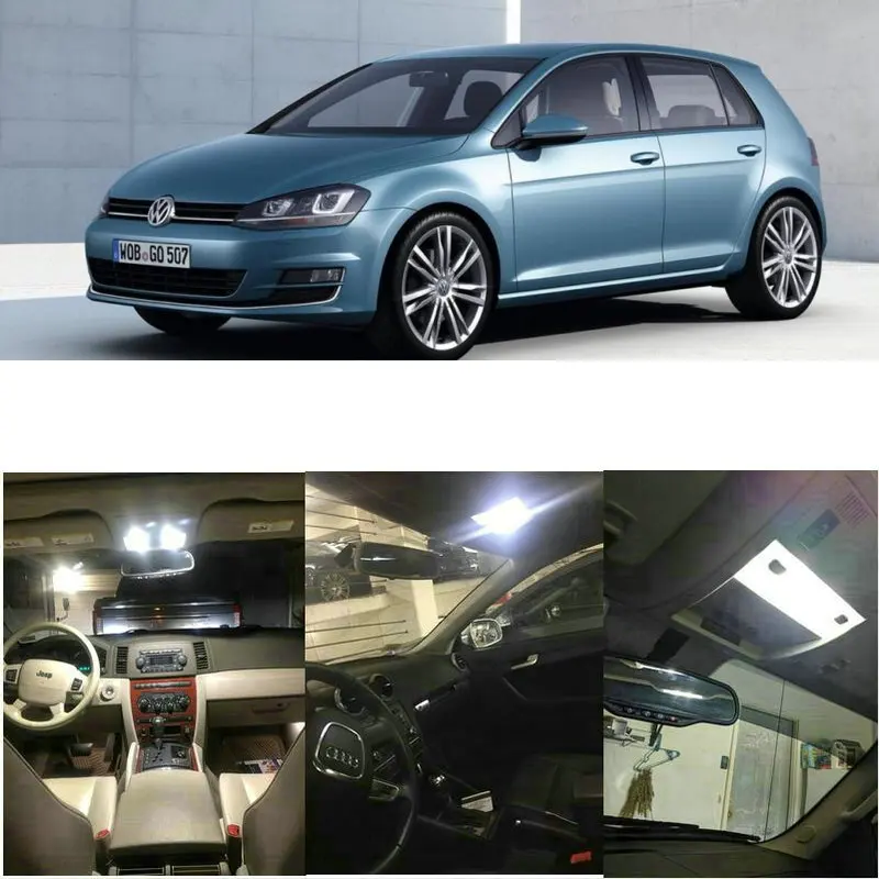 

LED Interior Car Lights For VW golf 7 5G1 BQ1 estate ba5 bv5 alltrack 7 ba5 bv5 car accessories lamp bulb error free