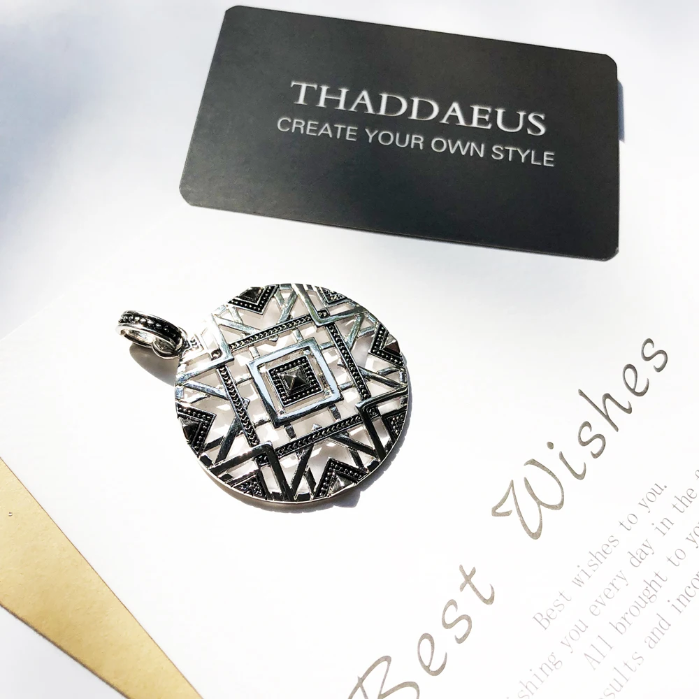 Pendant Africa Ornaments,925 Sterling Silver Glam Jewelry Europe Style Bijoux Necklace Accessories Gift For  Soul Woman Men
