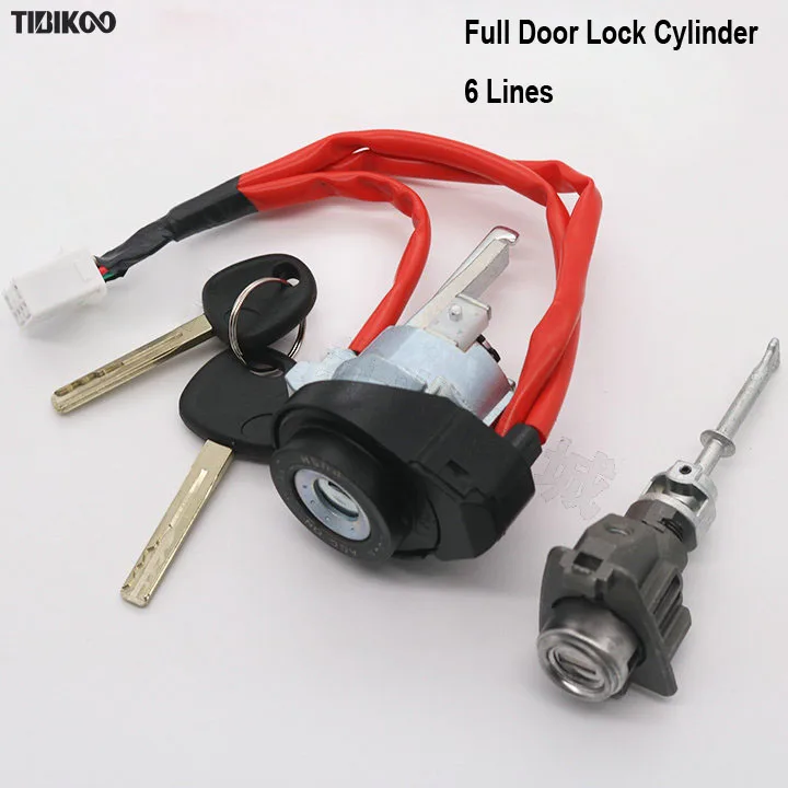 

Car Lock Cylinder for Kia Sportage R Main Driving Door Iginition Auto Lock Cylinder Full Door Central Control Door 4 or 6 Line