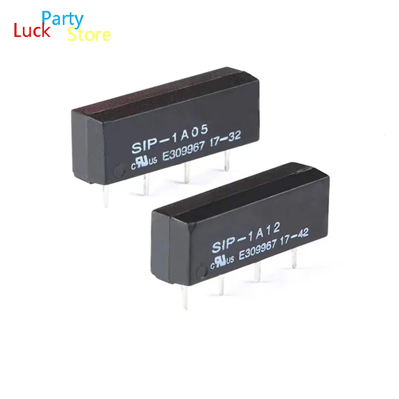 1-20 PCS Relay SIP-1A05 SIP-1A12 Reed Relay 1 Set of Normally Open DC5V 12V 4 Pins New original IC