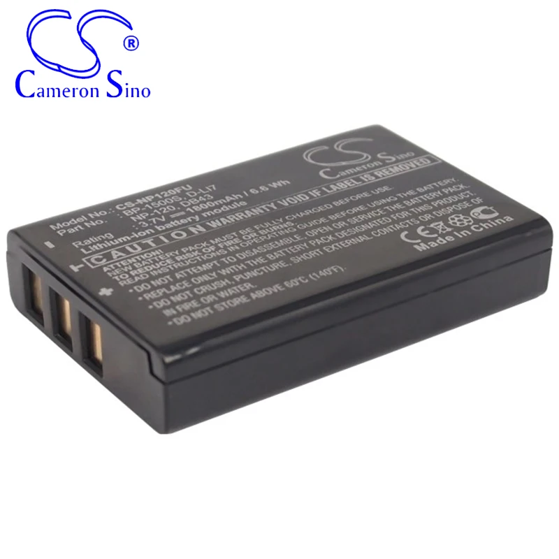 CameronSino Battery for Fujifilm FinePix 603 FinePix F10 Zoom FinePix F11 FinePix M603 fits Aiptek ZPT-PM18 camera battery 3.70V