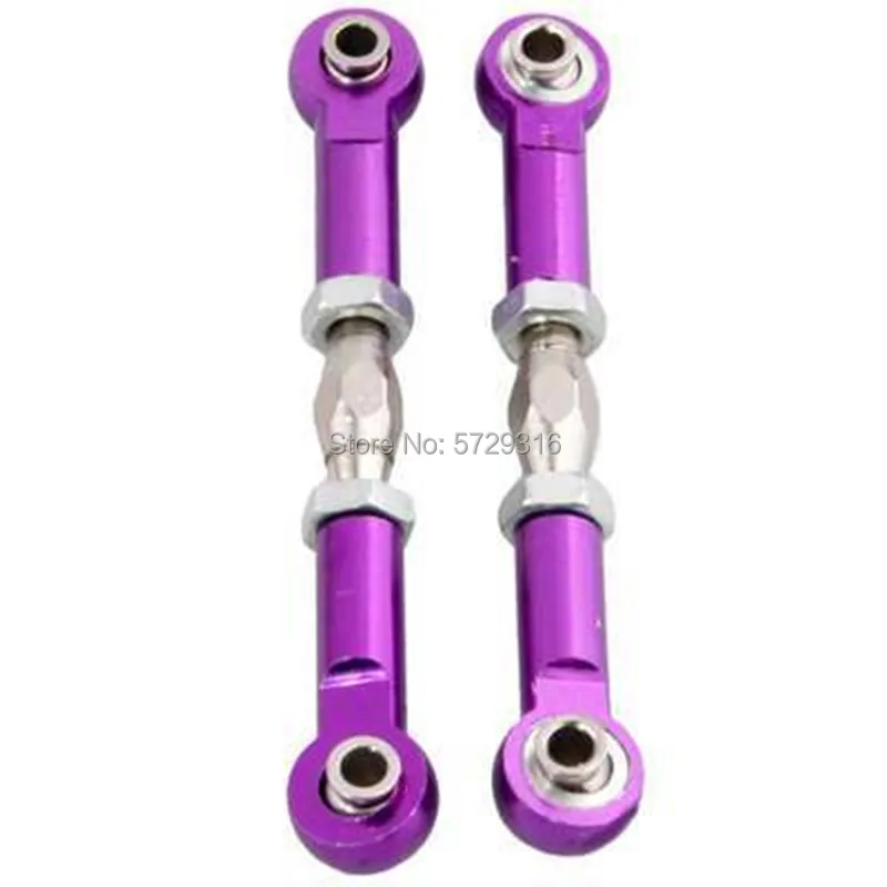 2pcs 106017 166017 Aluminum Front / Rear Linkages Alloy Sonic Servos Link 08242 06016 1/10 Upgrade Parts For HSP 94111 94188