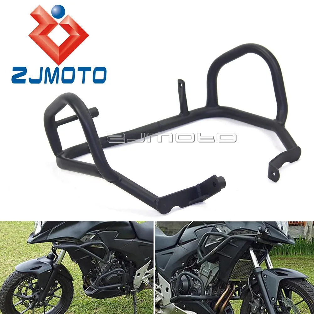 Black Motorcycle Highway Engine Guard For Honda CB500X CB400X CB500F CB400F CB 2013-2018 Crash Bar Extension Frame Protection