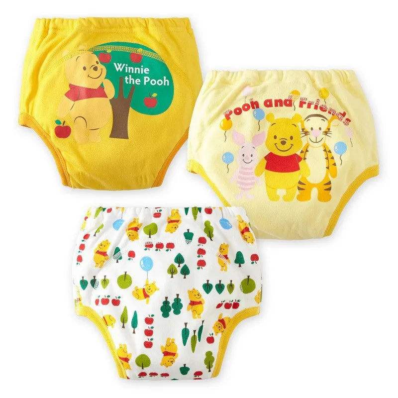 3 Pieces/Batch Disney 1-3 Years Old Children Underwear Newborn Boys and Girls Cotton Cartoon Training Pants