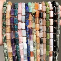 6x10mm Natural Lapis Lazuli Quartz Apatite Stone Beads Cylinder Loose Spacer Beads For Jewelry Making DIY Bracelet 7.5