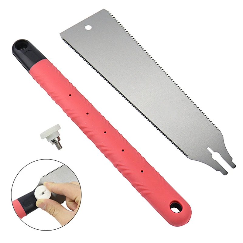 Folding Saw Japanese Double Edge Hand Saw HRC Wood Cutter Pull Saw 570mm Dry Wood Pruning Saw With Hard Teeth Woodworking Tools