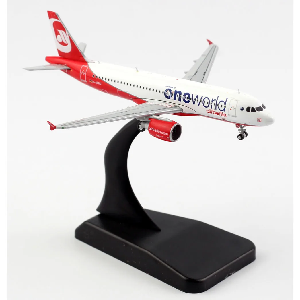 1:400 Gelegeerd Verzamelvliegtuig Cadeau Jc Wings Lh4098 Air Berlijn Airbus A320 "Oneworld" Diecast Vliegtuig Model D-ABHO Met Standaard