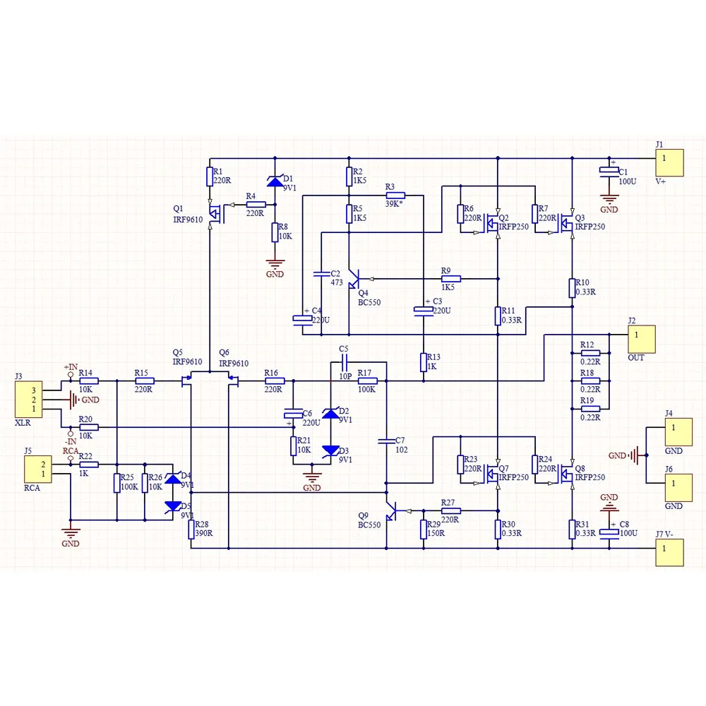 One Pair PASS A3 Single-ended Class A Power Amplifier Bare PCB