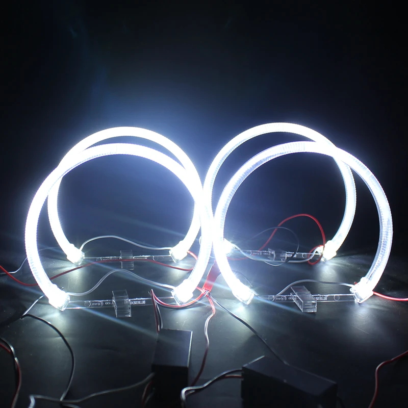 FSYLX LED Angel Eyes for BMW E46 halo light Error Free SMD angel eye E36 E38 E39 E46 Projector White yellow red blue Angel Eyes