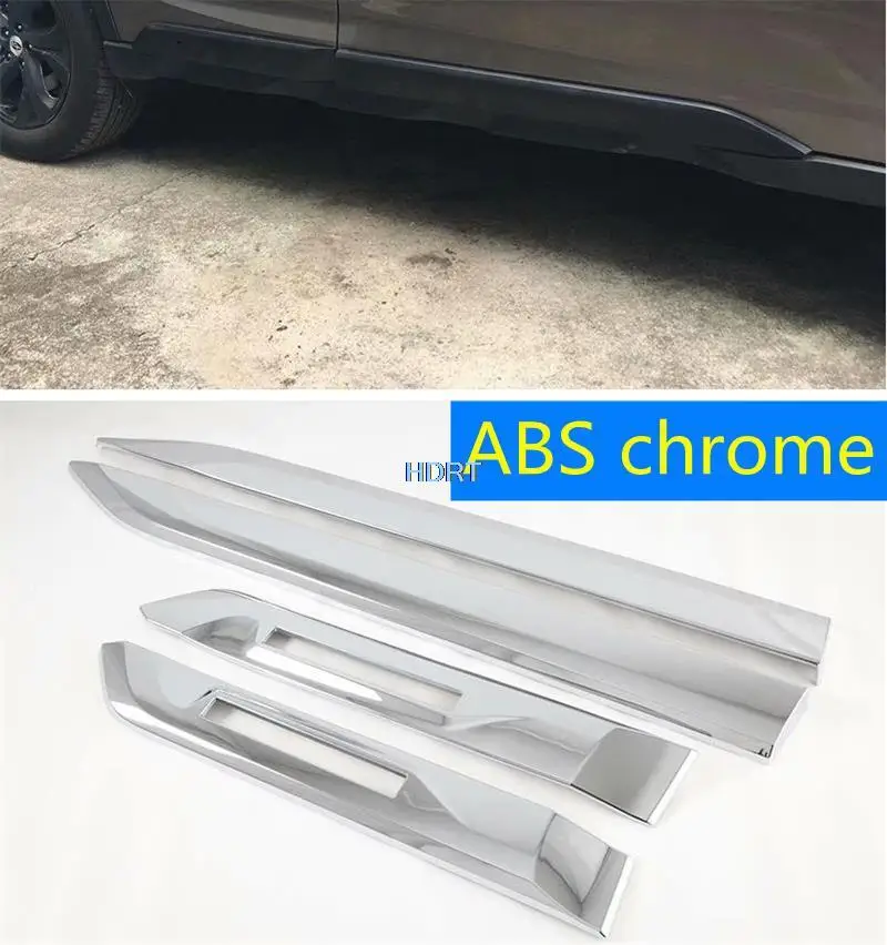 For Subaru Outback 2021 2022 Car Styling Accessories ABS Chrome/Carbon fibre 4pcs Side Door Body Molding Moulding Trim strip