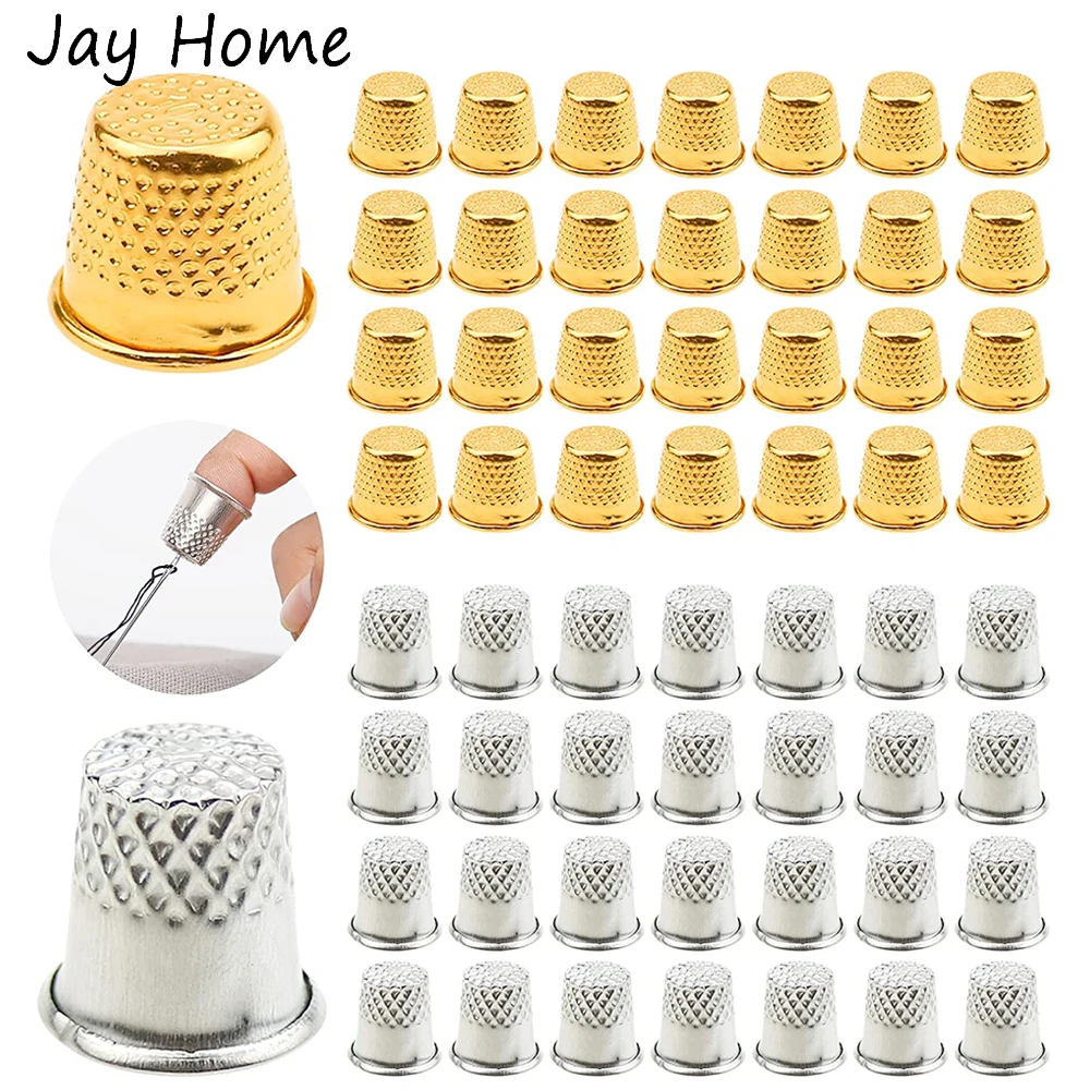 20PCS Metal Sewing Thimbles Finger Thimble Protector Shield Pin Needles Partner DIY Embroidery Handmade Sewing Accessories