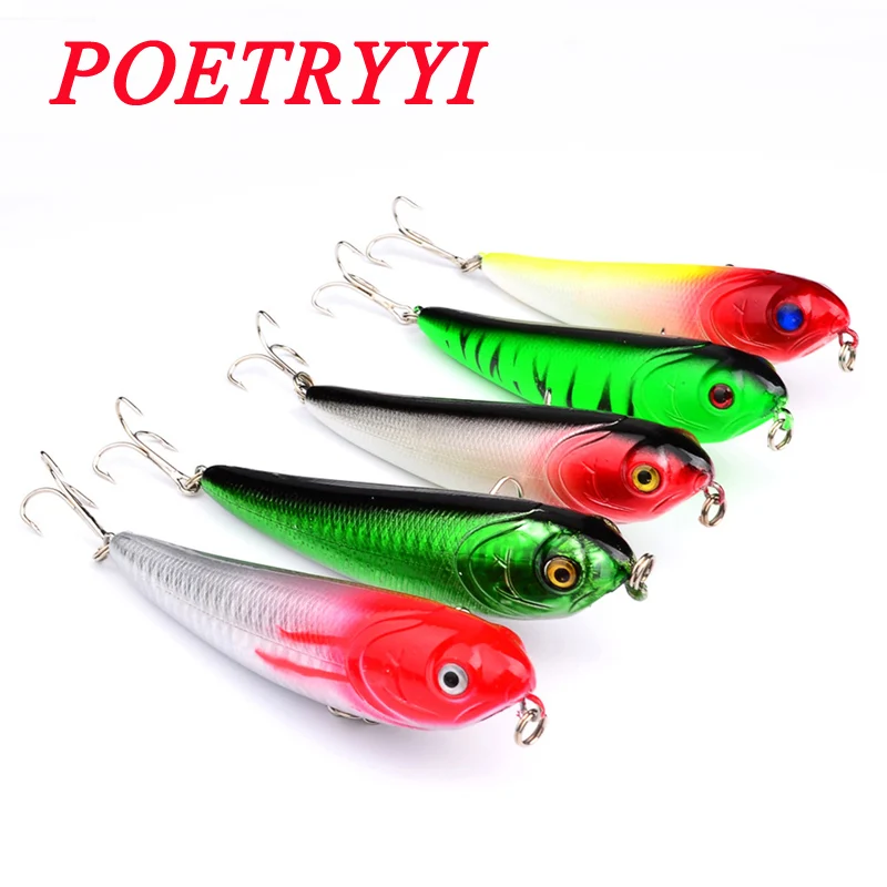 

1Pcs 11cm 14g Pencil Fishing Lure Artificial Hard Bait Topwater Sub Surface Dying lures bass Minnows Fishing tackle 30