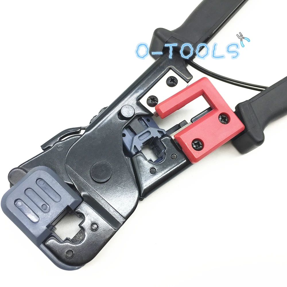 أداة أجهزة الشبكة RJ11/12 RJ45 6P/8P أدوات العقص ، كابلات الهاتف المكشكش/القاطع/المتجرد كماشة يدوية متعددة LS-86