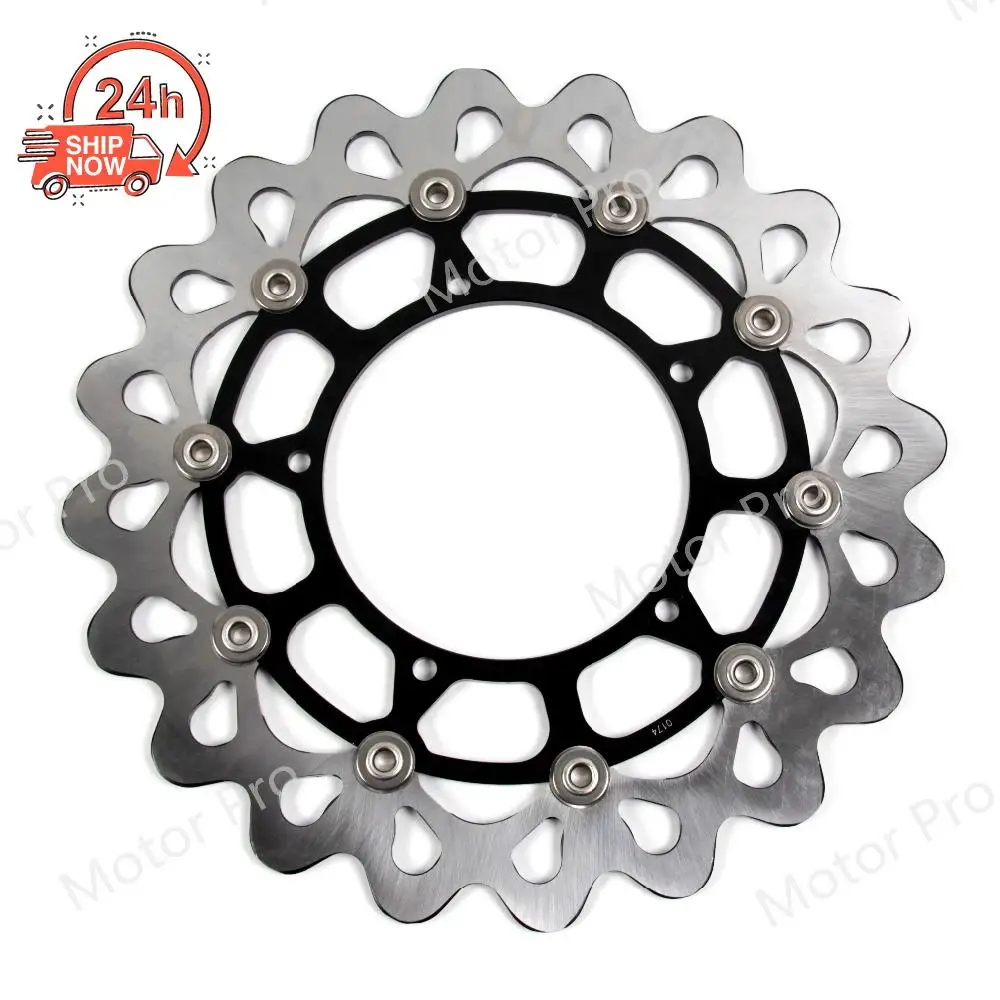 For Yamaha YZF R1M 2015 Motorcycle Accessories CNC Aluminium Stainless Front Brake Disc Rotor Disk Organic Pads YZF-R1M 1 Set