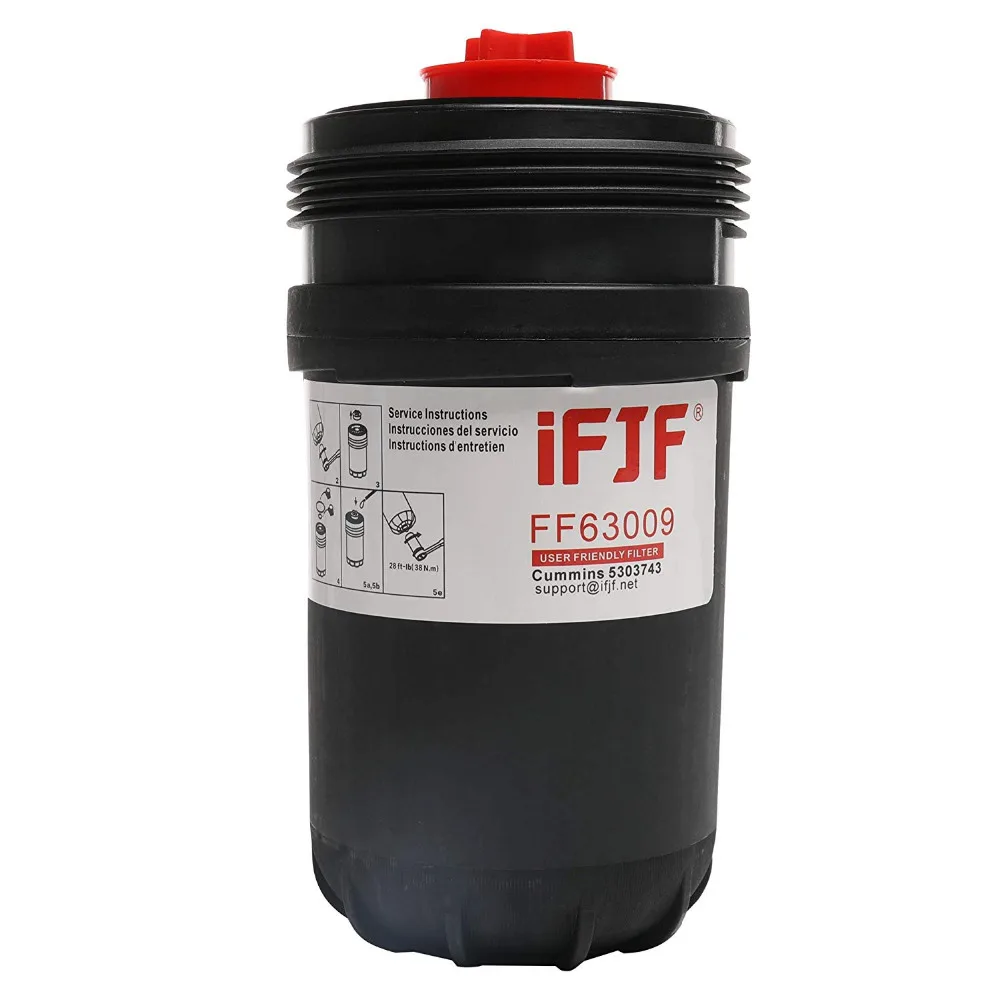 FF63009 Fuel Filter for Cummins 5303743 Replaces FF63008 Element FH22168 with High Performance Cummins B/L Series