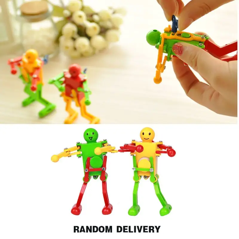 2024 New 1 PC Children Kids Funny Plastic Clockwork Wind Up Windup Party Toy Gift - Robot