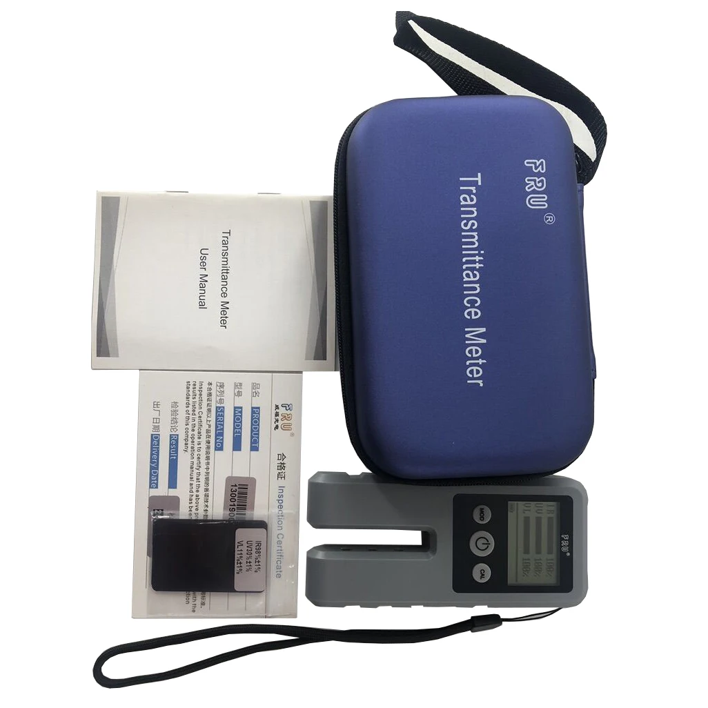 Testeur de teinte de fenêtre à trois canaux lumineux WT13, testeur de Transmission de lumière Visible UV IR, résolution 0.1%