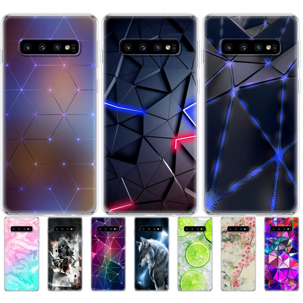 For Samsung Galaxy S10 Case S10Plus Case Silicone TPU Cover Phone S10 E Case On For Samsung S10 Plus G975F S 10 SM-G973F Case