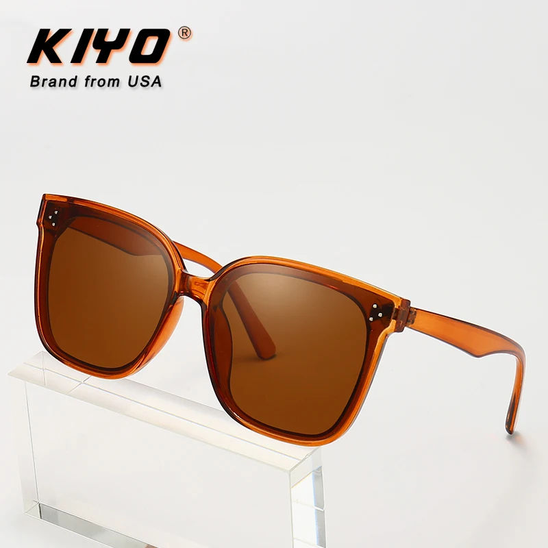 

KIYO Brand 2020 New Women Men Square Sunglasses PC Fashion Sun Glasses High Quality UV400 Driving Eyewear D2600