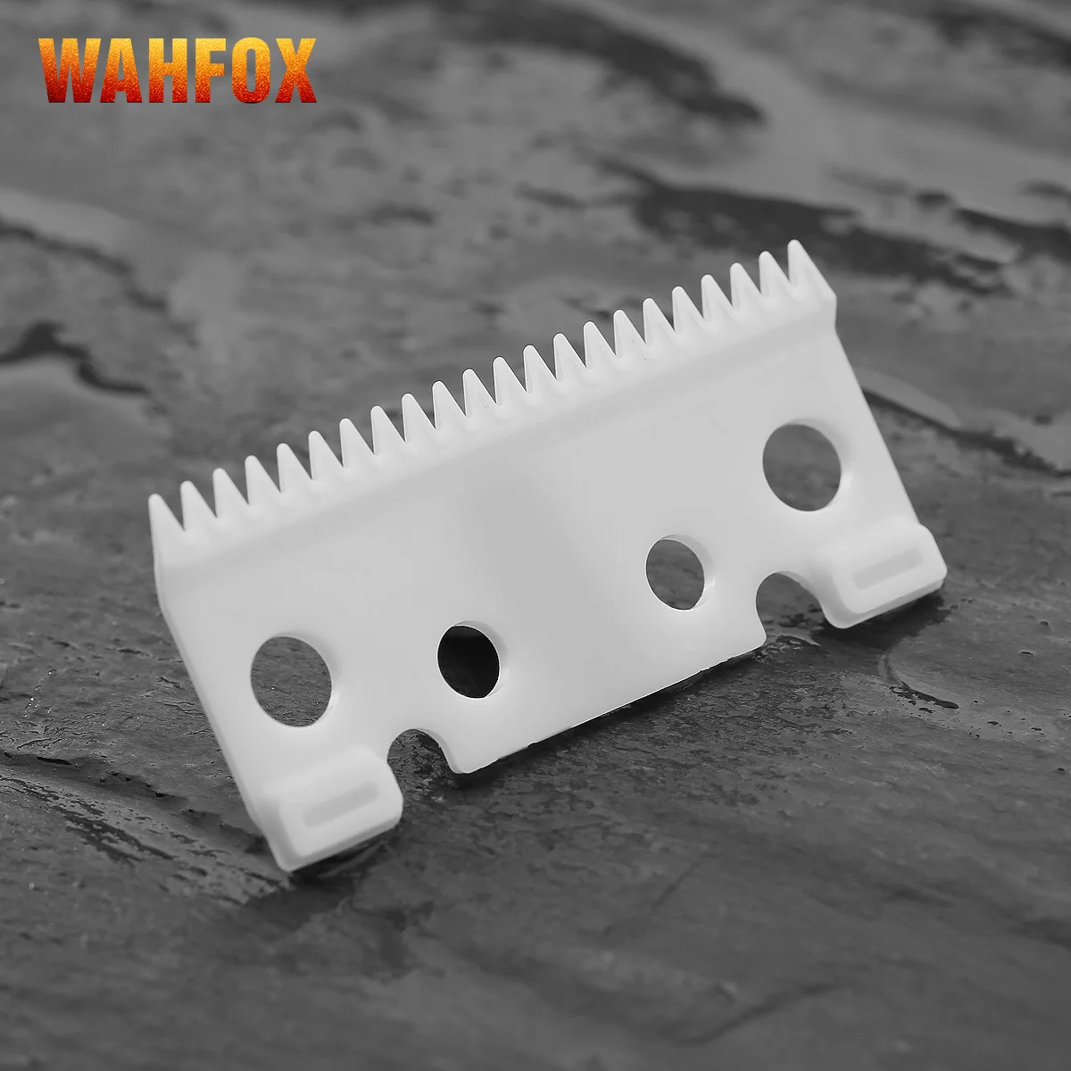 WAHFOX 2PCS/SET Ceramic Moving Blade 22 Teeth For Andis Master 12470 Professional Cordless Adjustable Hair Clipper