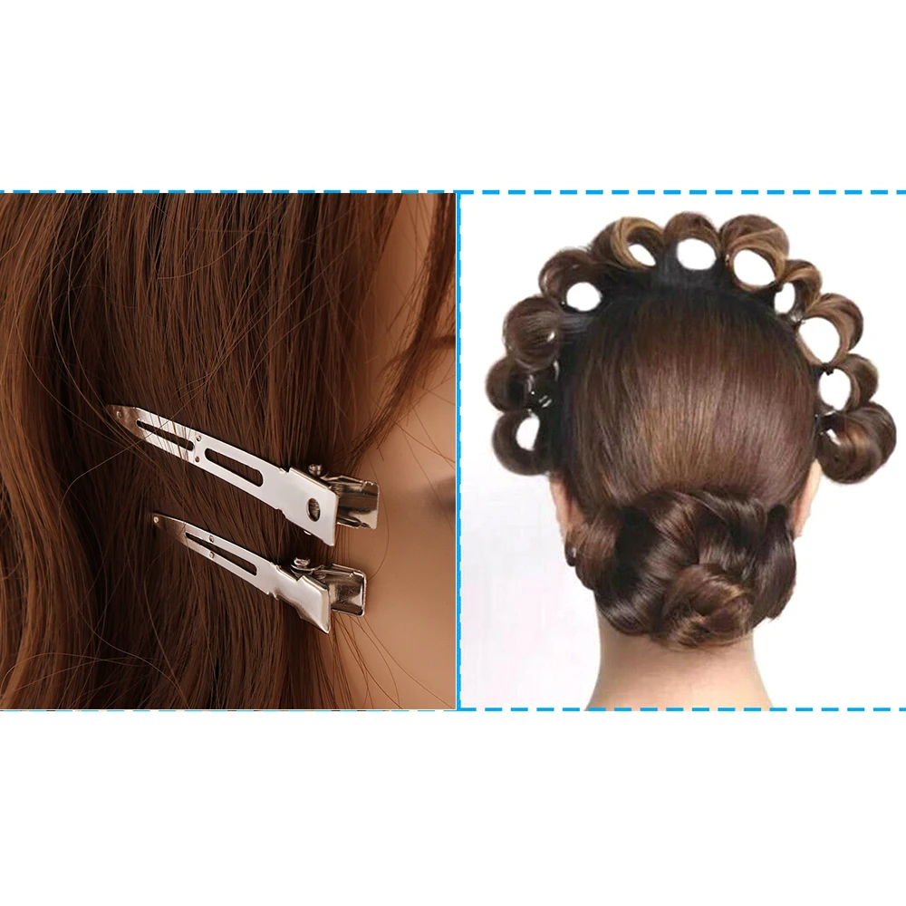 24Pcs Professional Ladies Salon Fixed hair No Bend hair  Pin Curl Hairclip Makeup No Crease Hair Clip Hairdressing Styling Tool