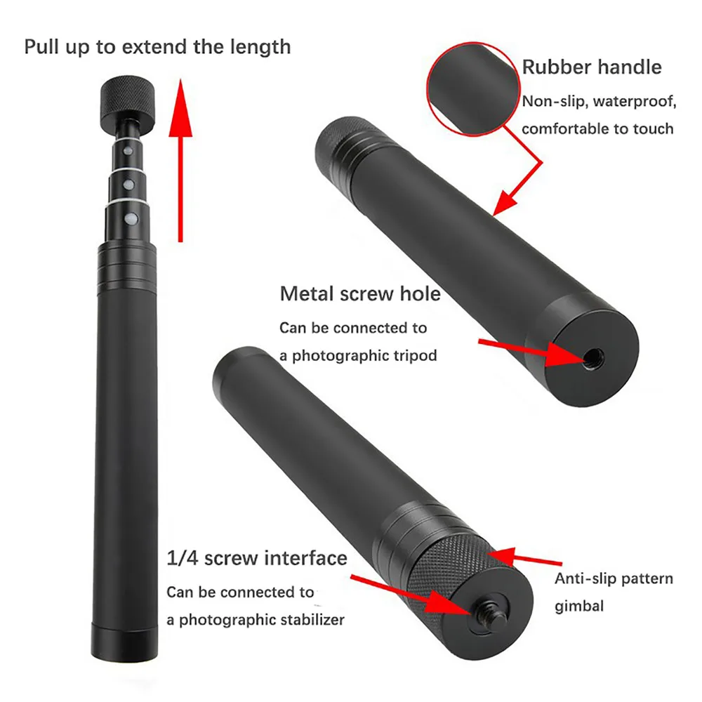 

For DJI OSMO Mobile 4 Handheld Gimbal Mobile Phone Selfie Stick Handheld Stabilizer Adjustable Rod Extension Monopod Pole Stick