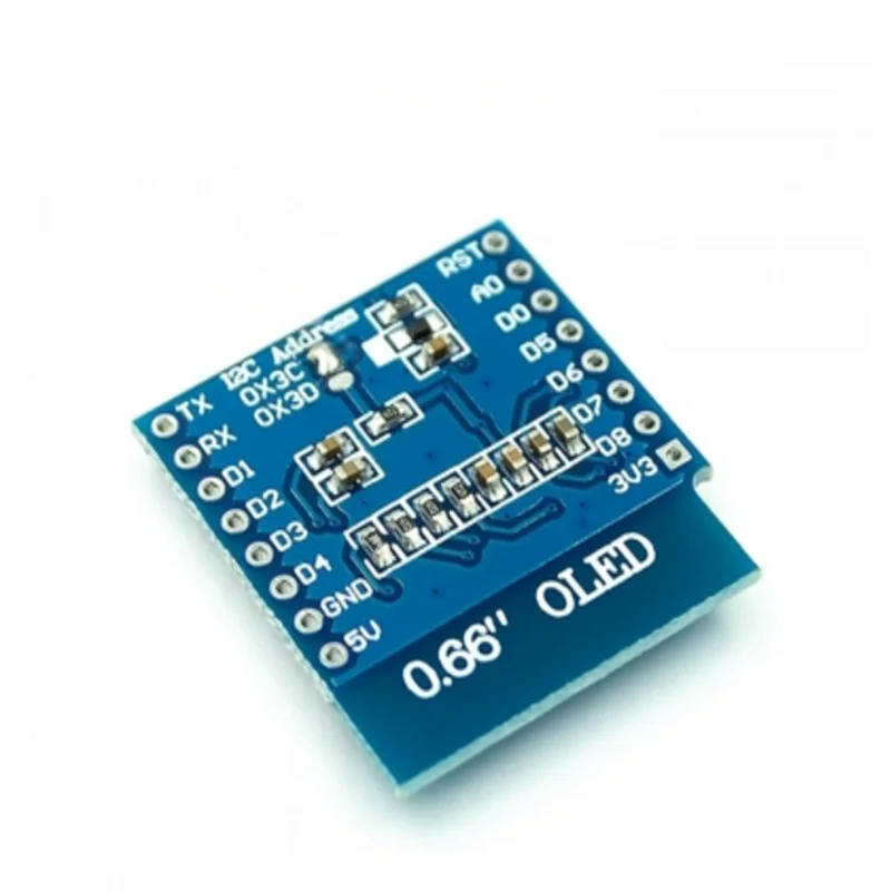 Módulo de pantalla OLED de 0,66 pulgadas, módulo LCD, interfaz ici2c para D 1 MINI