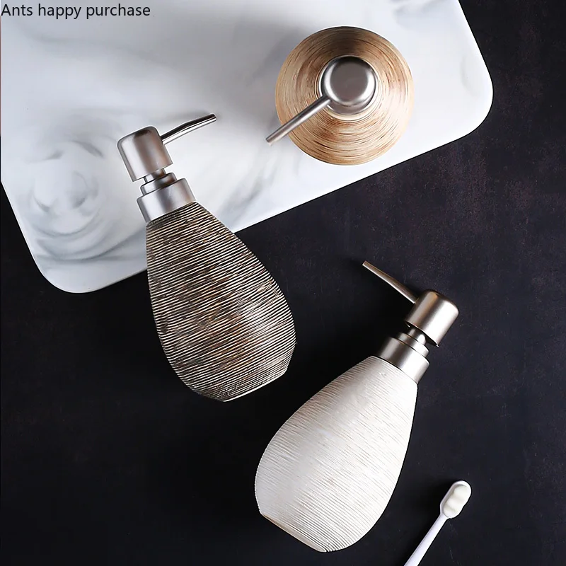 Ceramic Lotion Bottle Shower Gel Bottle Home Accessories Hand Sanitizer Bottle Soap Dispenser Lotion Container Bathroom Products