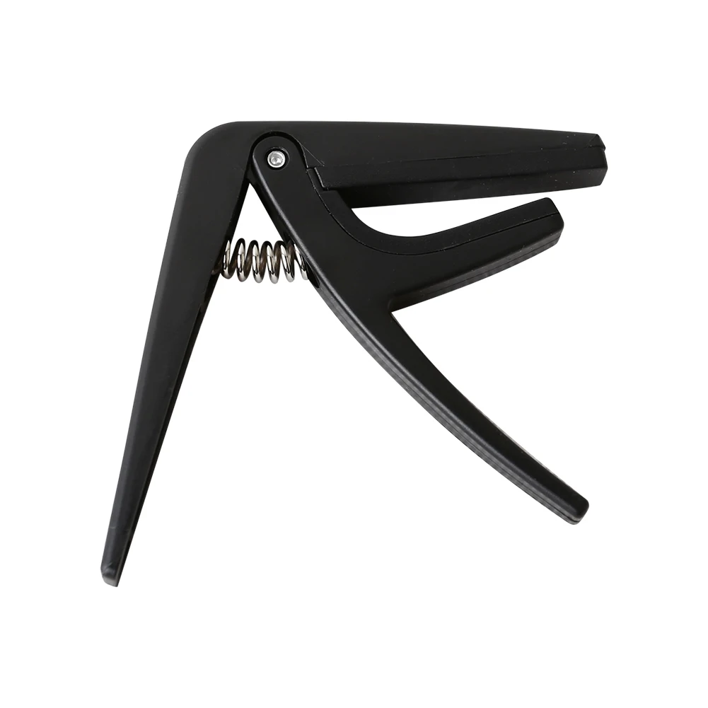 Profissional ukulele capo único-handed rápida mudança ukelele capo plástico aço preto guitarra peças & acessórios