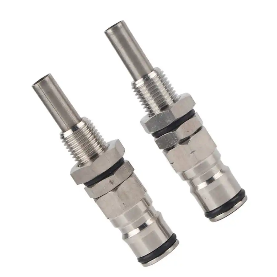 2pcs/ Set Stainless Steel Sturdy Keg Beer  Lock Post Pressure Relief Valve Beer Keg Homebrew Adapter Brewing Beer Connector