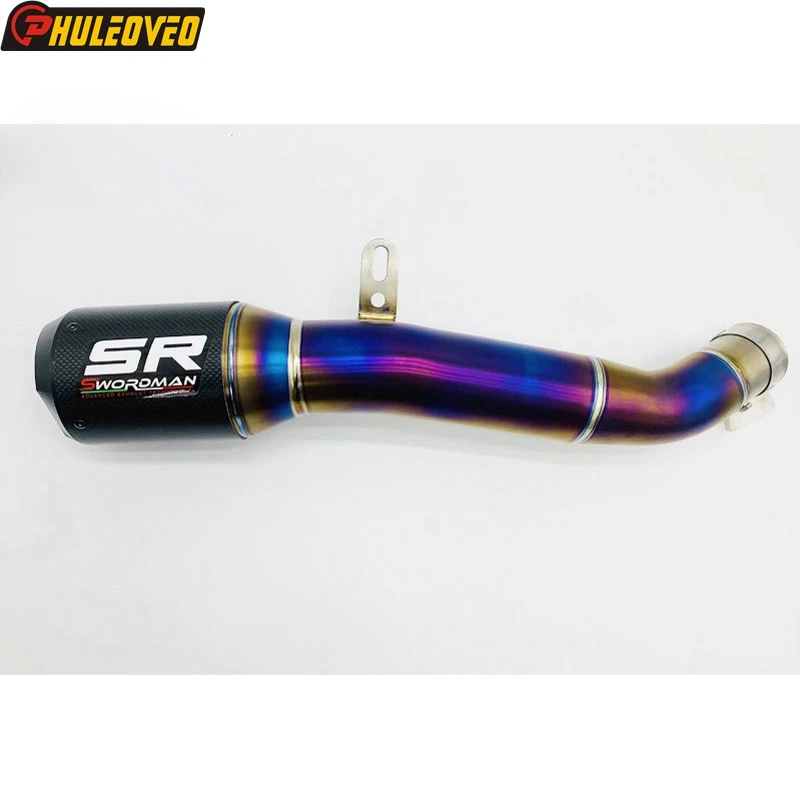 Titanium alloy Slip-on Exhaust Link Pipe for Kawasaki NINJA H2 H2SX H2SX H2SX SE ZH2 SE Motorcycle Exhaust Muffler Mid Link Pipe