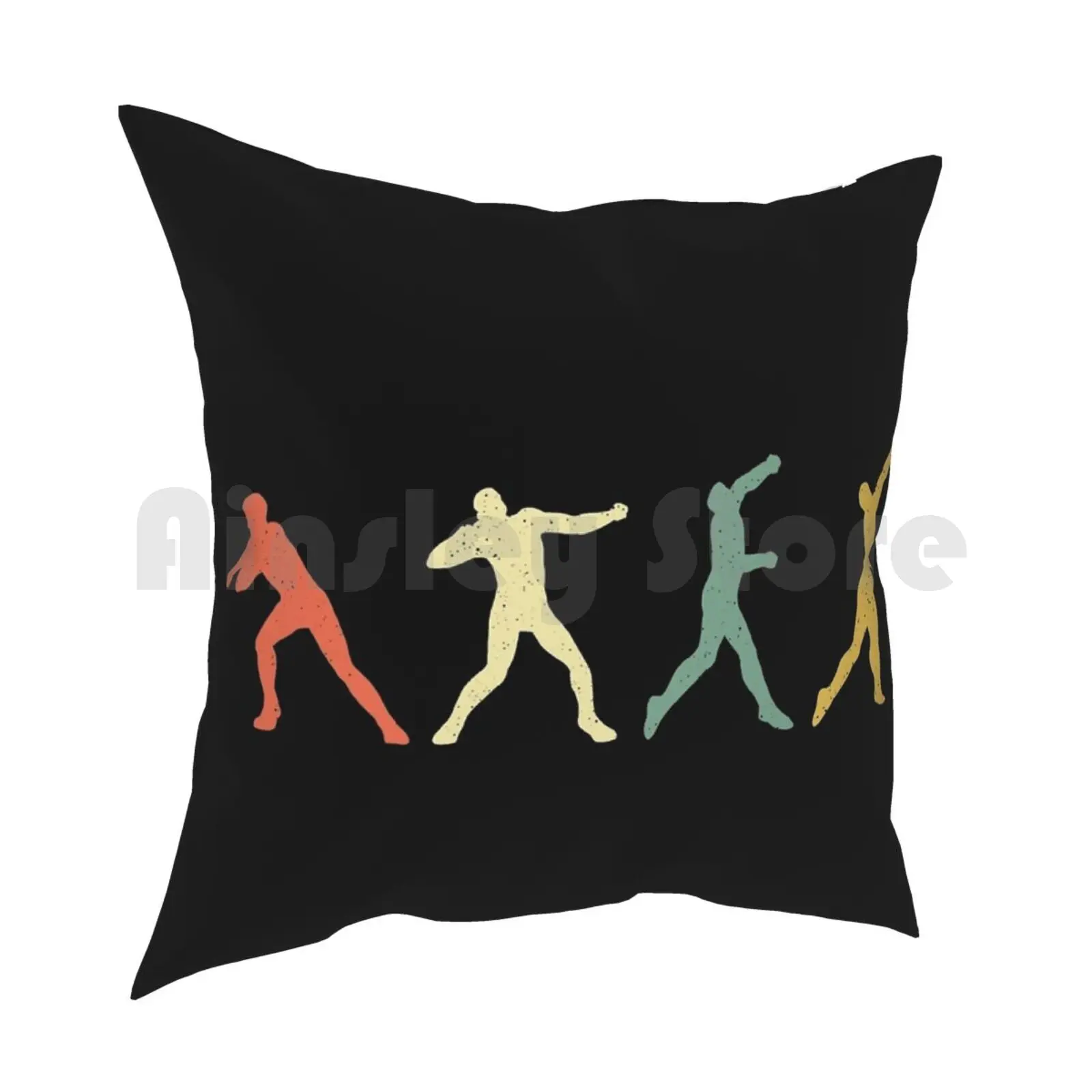 Retro Shot Put Pillow Case Printed Home Soft Throw Pillow Shot Put Shot Put Track And Field Sports Athletics Hobby Cook