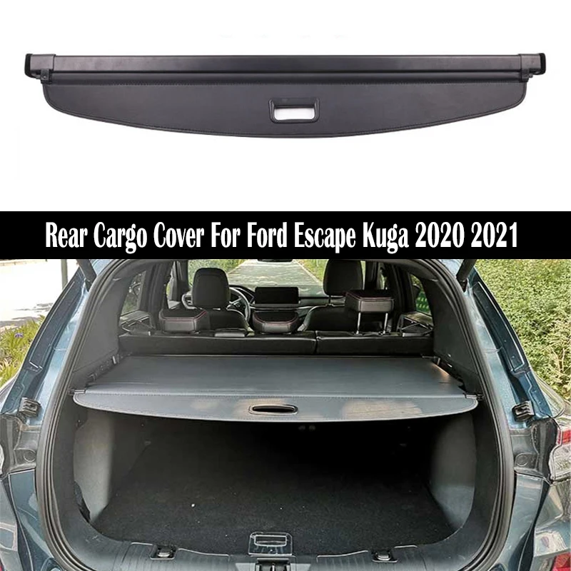 Car Rear Cargo Cover For Ford Escape Kuga 2020 2021 privacy Trunk Screen Security Shield shade Auto Accessories