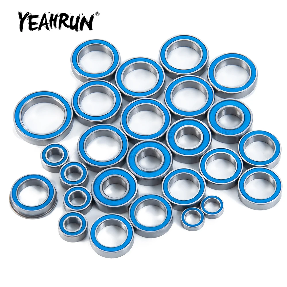 

YEAHRUN 26Pcs Metal Wheel Hubs Axle Sealed Bearing Kit for Kraton Outcast 4S BLX 1/10 RC Car Truck Model Upgrade Parts