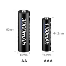 Rechargeable AA AAA Batteries Pack #2